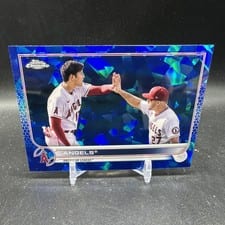 2022 Topps Chrome Sapphire Edition Base Set Los Angeles Angels #159 card