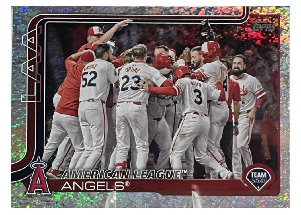 2025 Topps Base Set Los Angeles Angels Holo Foil #85 card