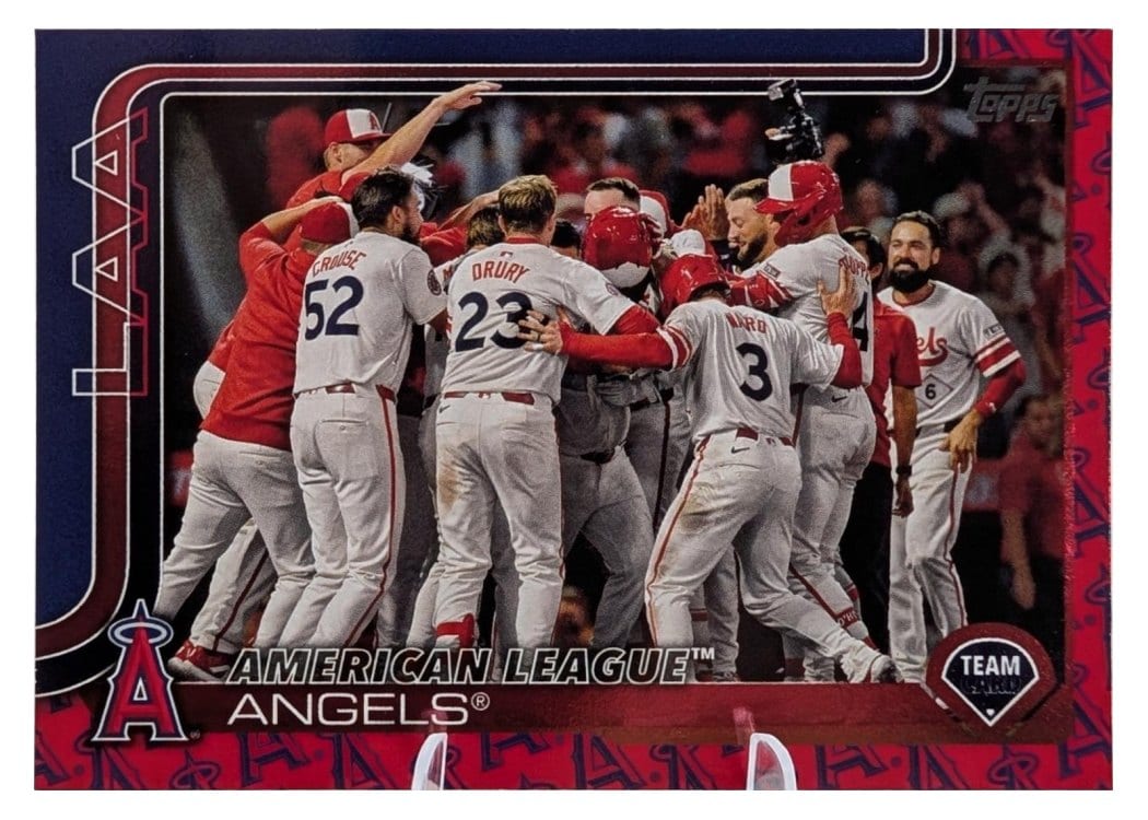 2025 Topps Base Set Los Angeles Angels Team Color #85 card