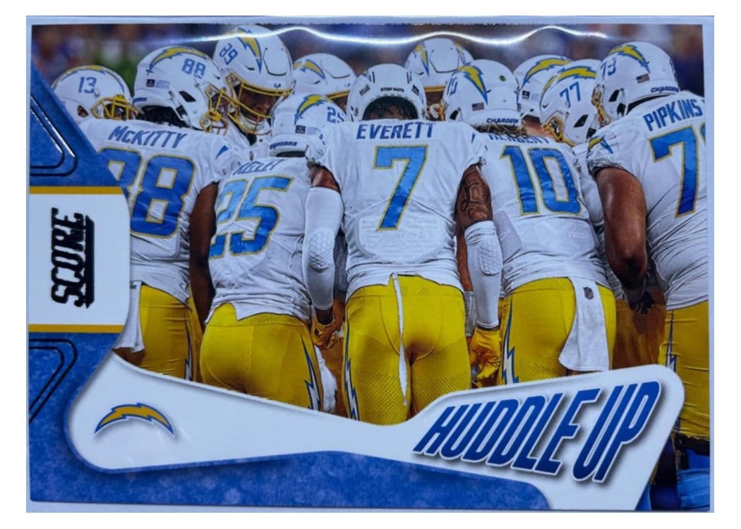 2023 Score Huddle Up Los Angeles Chargers #7 card