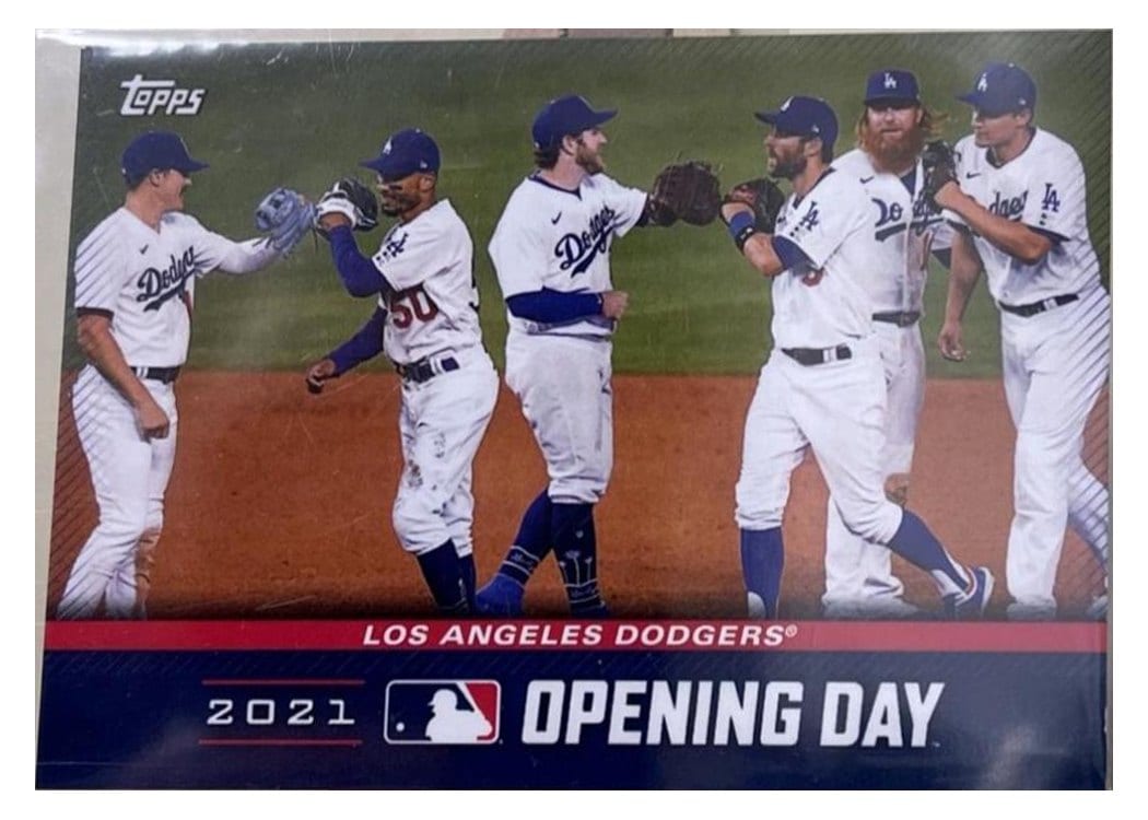 2021 Topps Opening Day Opening Day Los Angeles Dodgers #OD-13 card