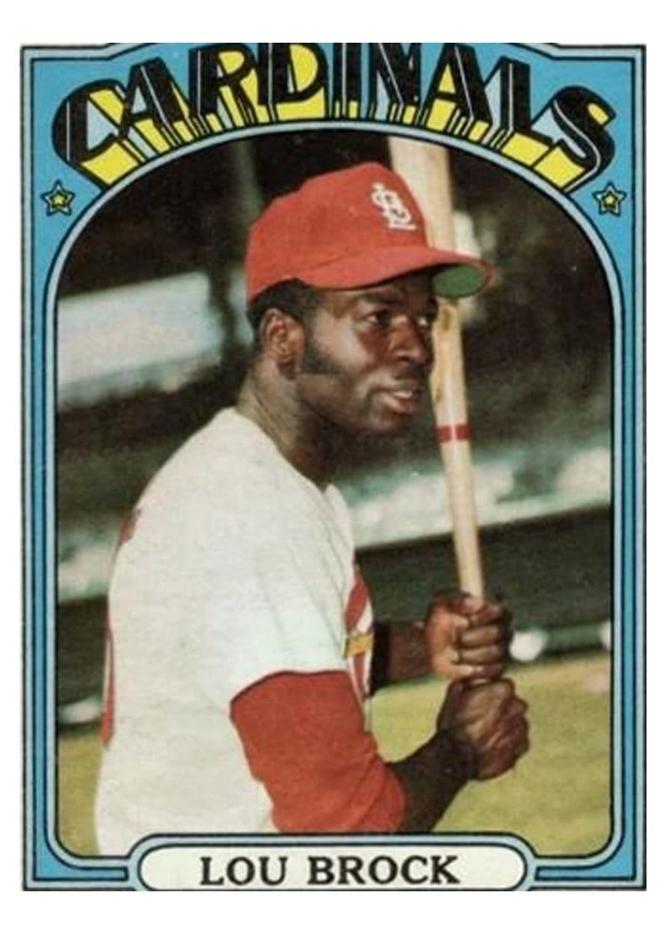 1972 Topps Lou Brock #200 card