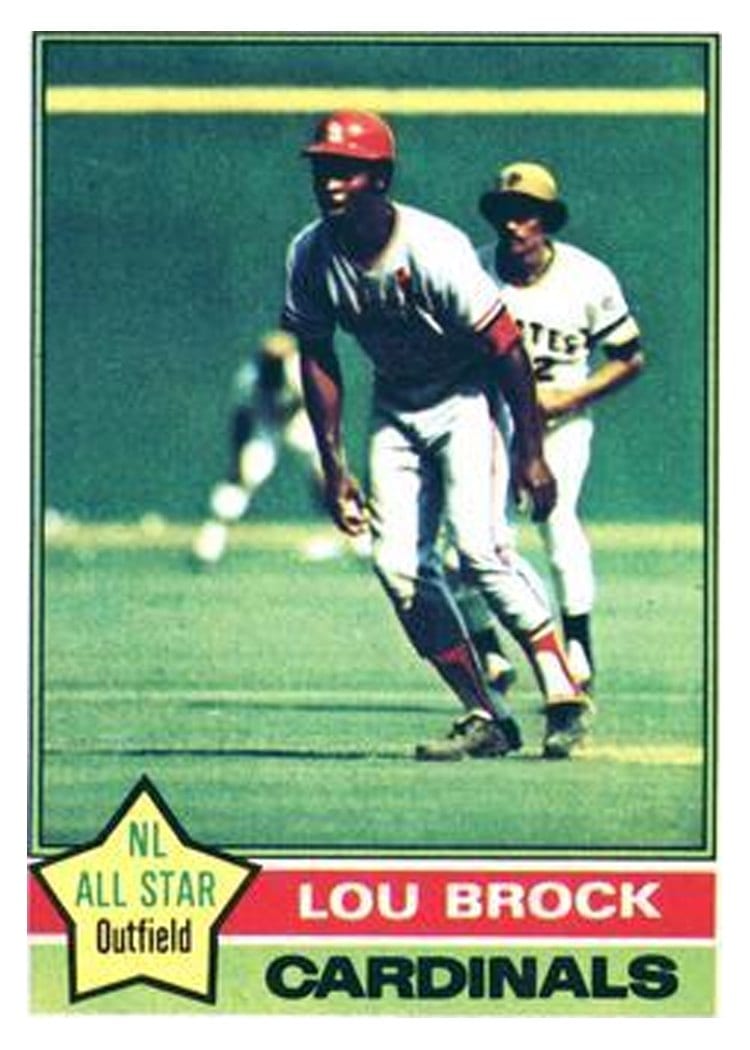 1976 Topps Lou Brock #10 card