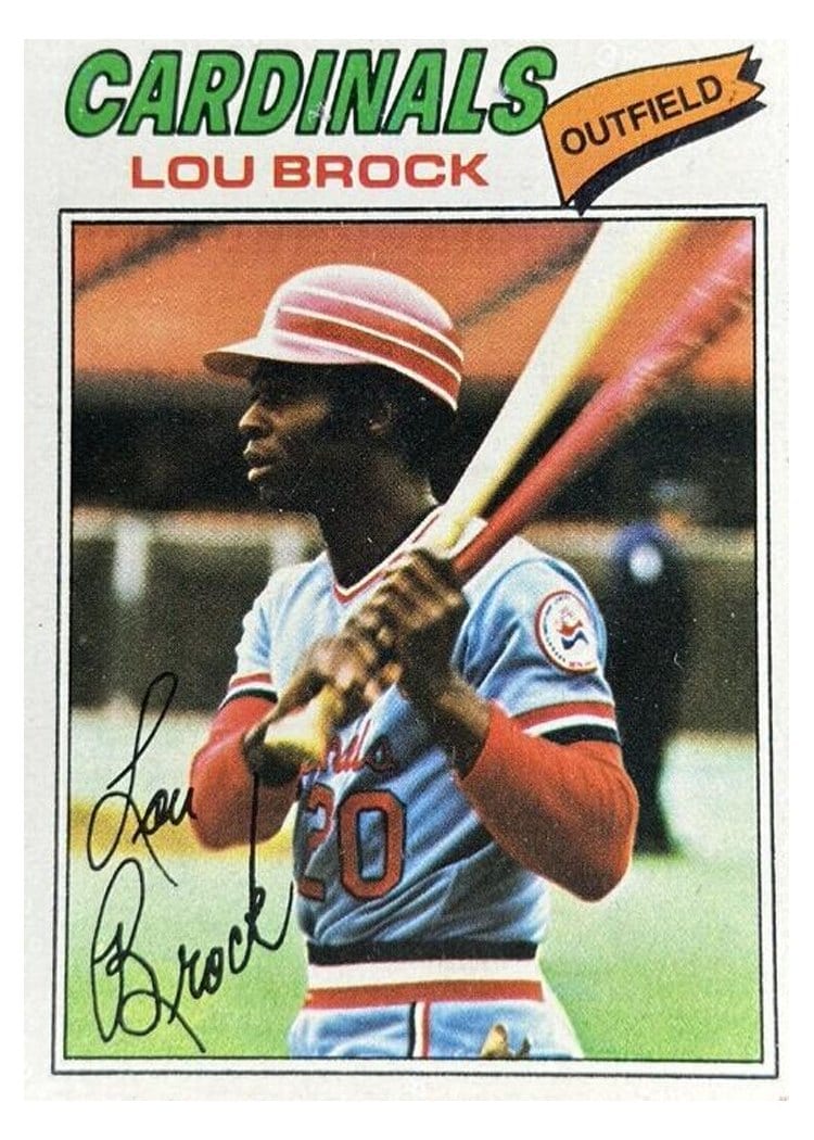 1977 Topps Lou Brock #355 card