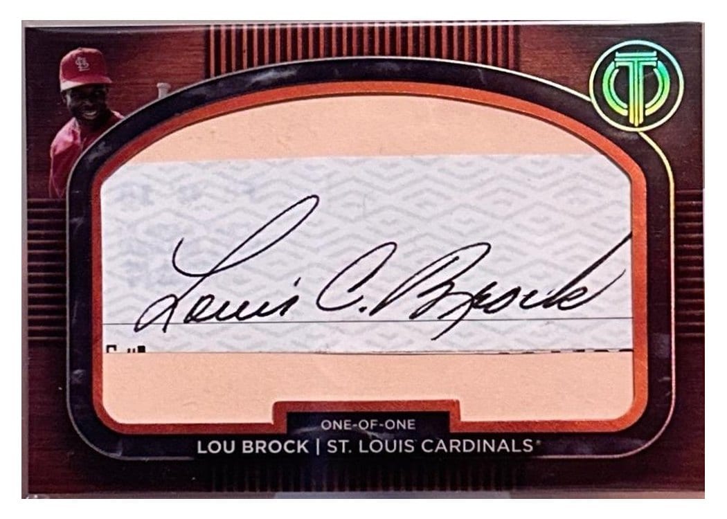2024 Topps Tribute Cooperstown Cuts Lou Brock #CC-LB card