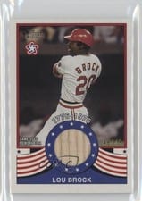 2025 Topps Heritage Bicentennial Relics Lou Brock #BR-LB card