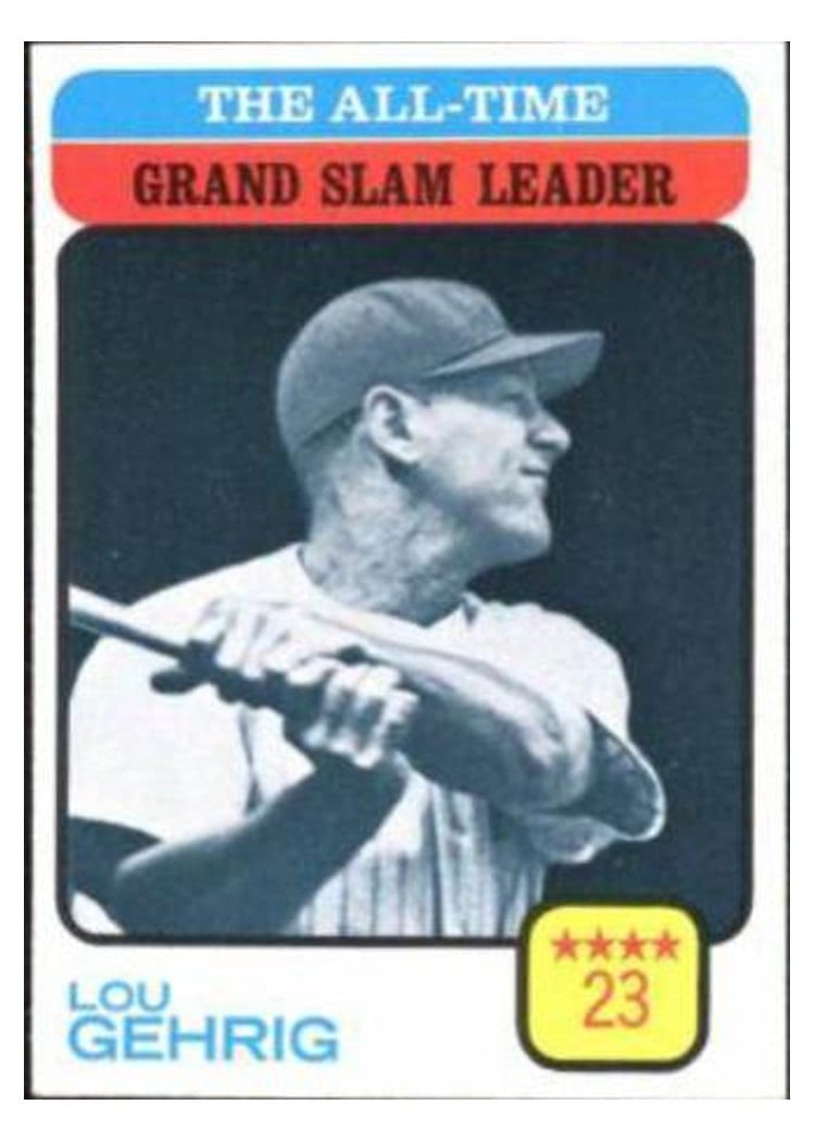 1973 Topps Lou Gehrig #472 card