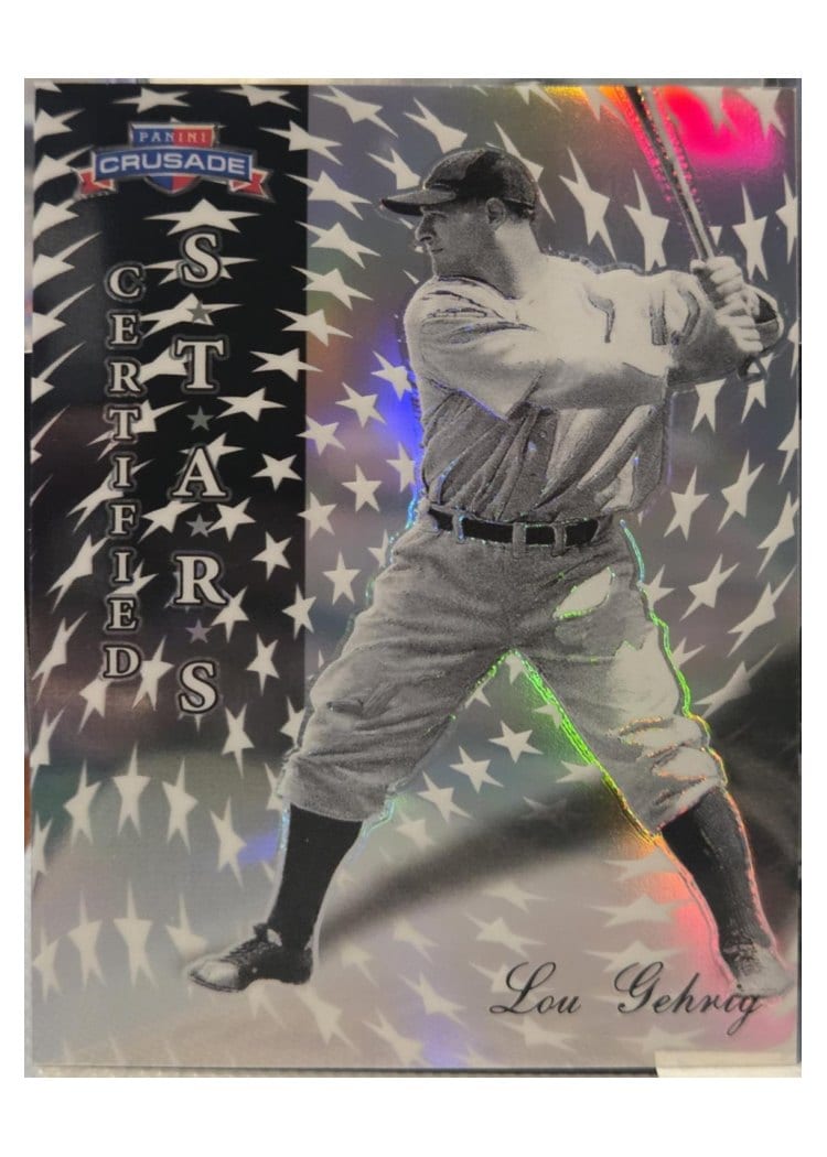2025 Panini Crusade Certified Stars Lou Gehrig #5 card
