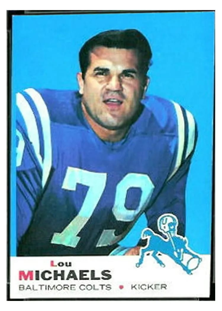 1969 Topps Lou Michaels #116 card