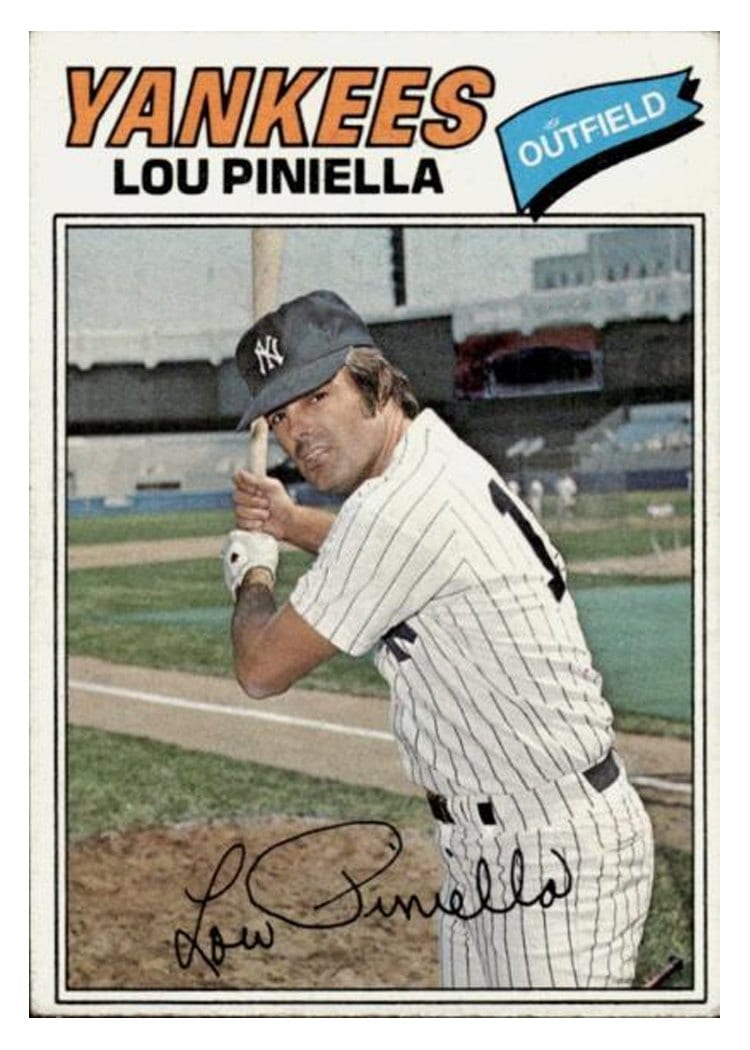 1977 Topps Lou Piniella #96 card