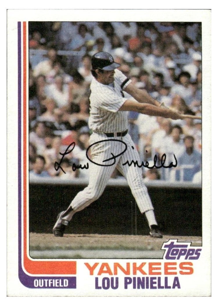 1982 Topps Lou Piniella #538 card
