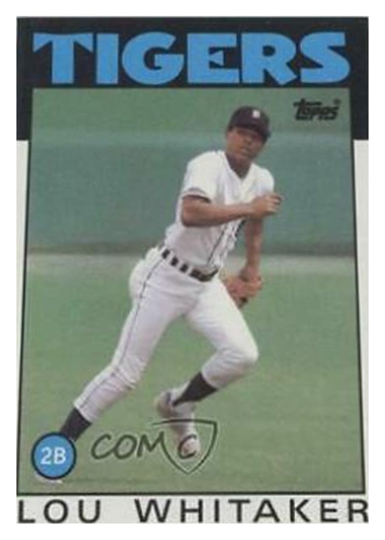 1986 Topps Lou Whitaker #20 card