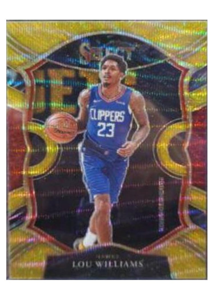 2020-21 Panini Select Base Set Lou Williams Gold Wave #3 card