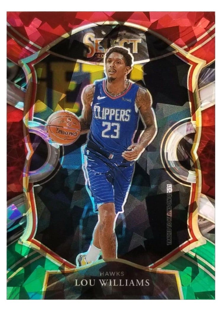 2020-21 Panini Select Base Set Lou Williams Red White Green Ice #3 card