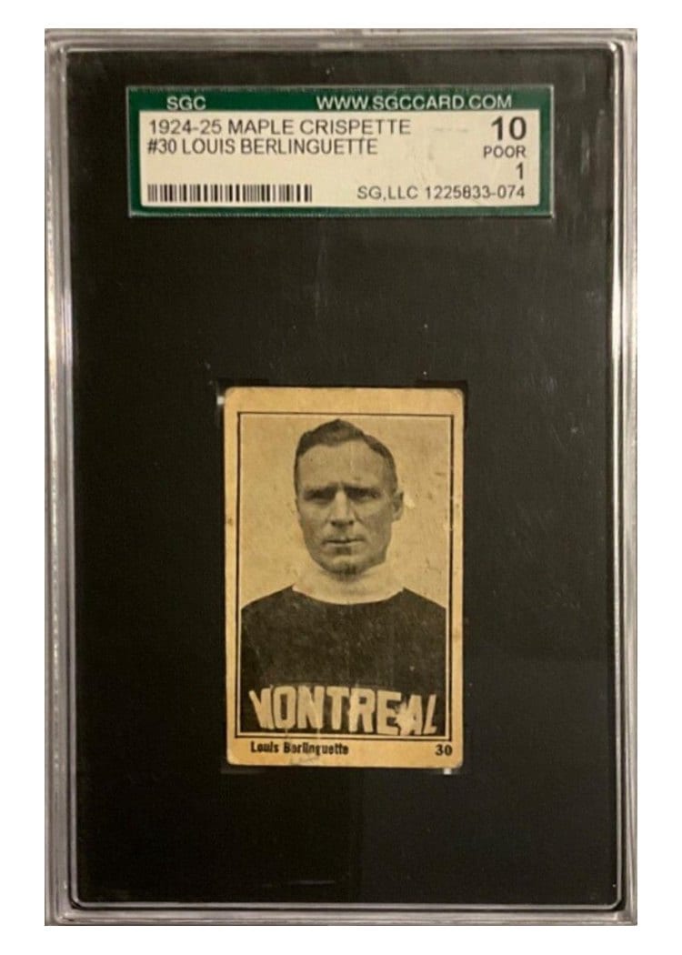 1924 V130 Maple Crispette Louis Berlinguette #30 card