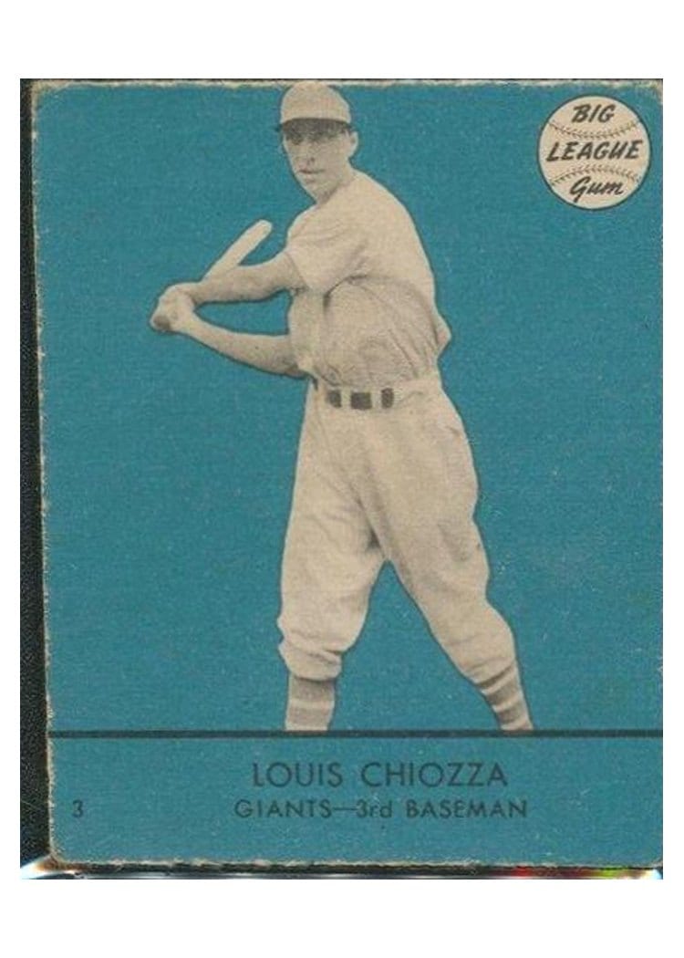 1941 Goudey Louis Chiozza #3 card