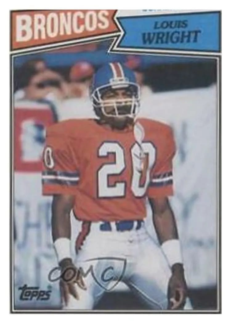 1987 Topps Louis Wright #40 card