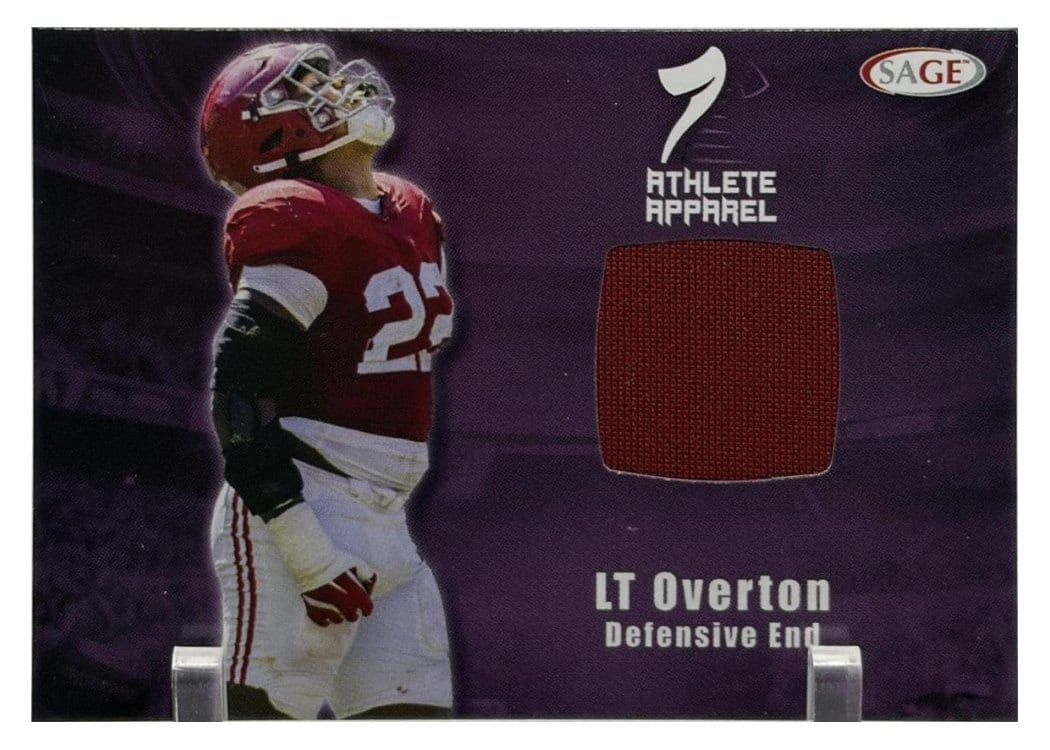 2026 SAGE Football Athlete Apparel LT Overton #AA-LTO card