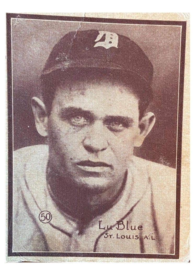 1931 W517 LU Blue Hand Cut #50 card