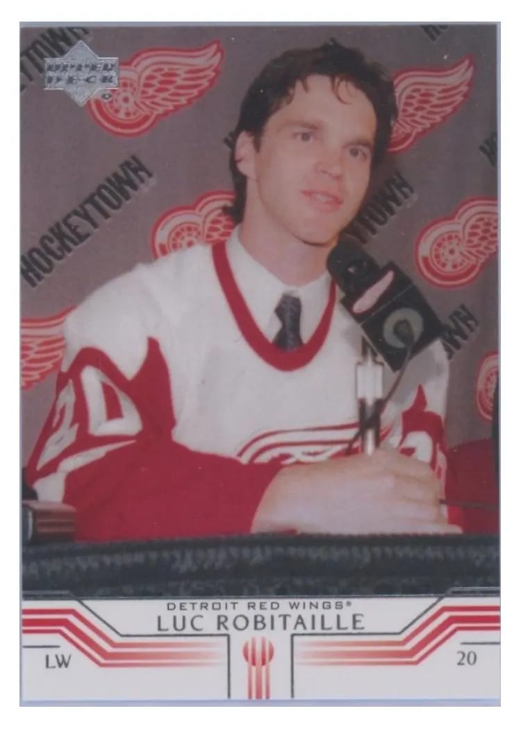 2001 Upper Deck Luc Robitaille #65 card