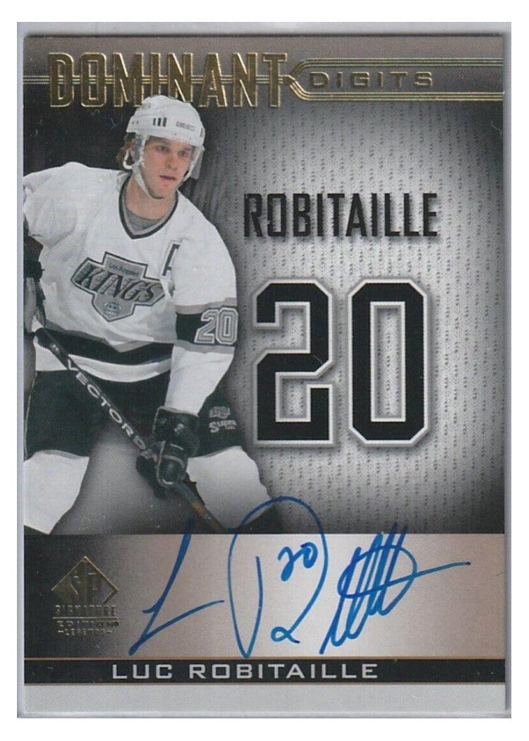 2020-21 SP Signature Edition Legends Dominant Digits Luc Robitaille #DD-41 card