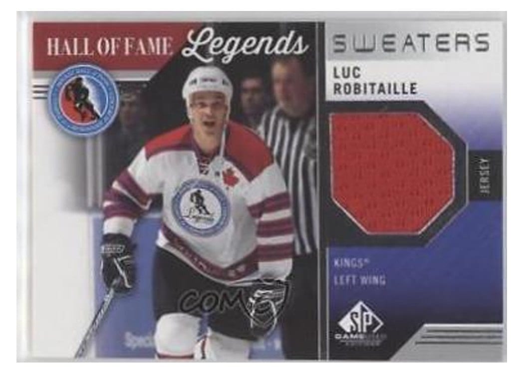 2021-22 SP Game Used HOF Legends Sweaters Luc Robitaille #HOF-LR card
