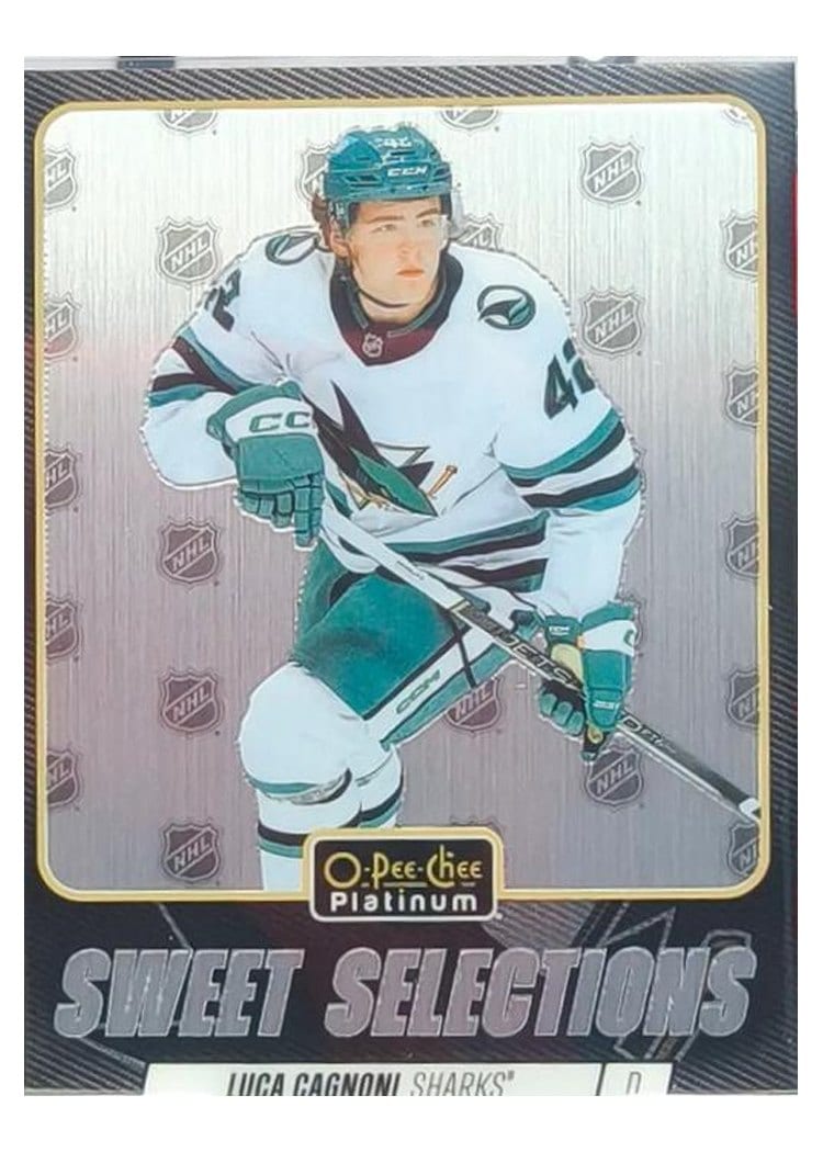 2025-26 O-Pee-Chee Platinum Sweet Selections Rainbow Auto Luca Cagnoni #SS-12 card