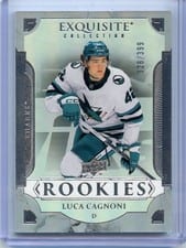 2025-26 Upper Deck Black Diamond Exquisite Rookies Luca Cagnoni #R-LC