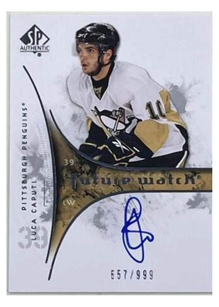 2009 SP Authentic Luca Caputi #256 card