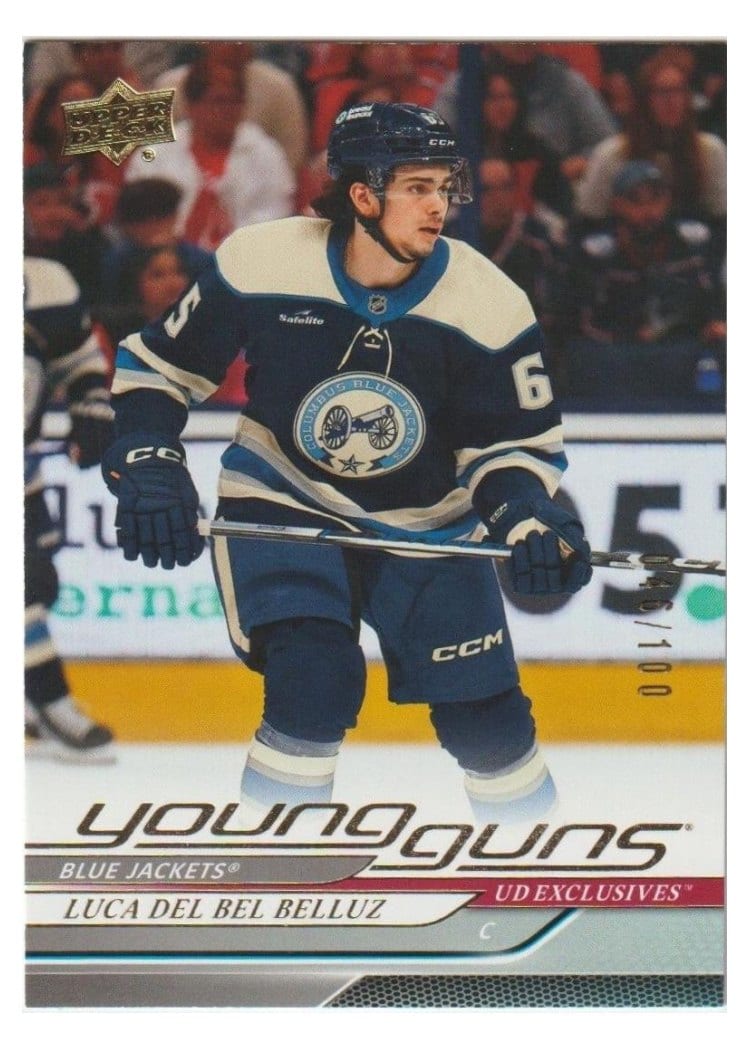 2024-25 Upper Deck Base Set Luca Del Bel Belluz #214 card