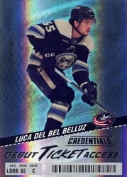 2024-25 Upper Deck Credentials Base Set Luca Del Bel Belluz #132 card