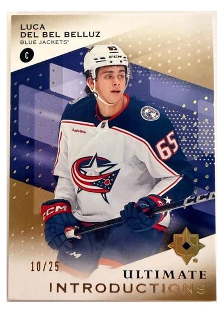 2024-25 Upper Deck Ultimate Collection Ultimate Introductions Luca Del Bel Belluz #UI-LD card