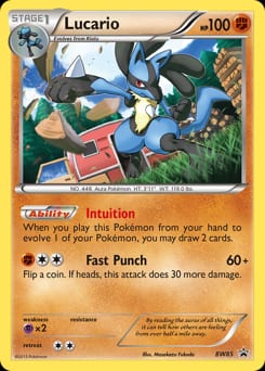 2011 BW Black Star Promos Lucario #BW85 card