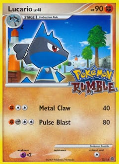2009 Pokémon Rumble Lucario #12 card