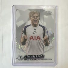 2025 Topps UEFA Ultimate Stage Chrome Lucas Bergvall #US-18 card