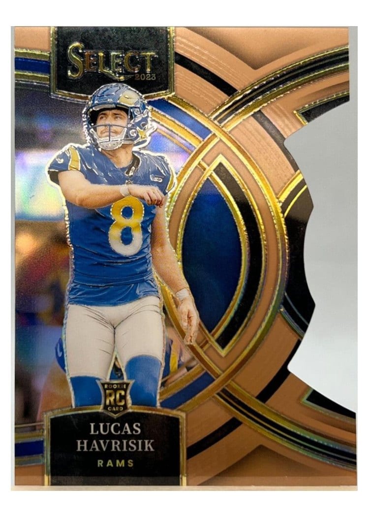 2023 Panini Select Base Set Lucas Havrisik Copper Prizm Die-Cut #141 card