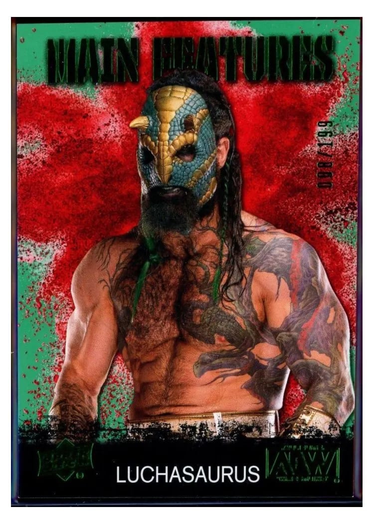 2021 Upper Deck AEW Main Features Luchasaurus #MF-26 card