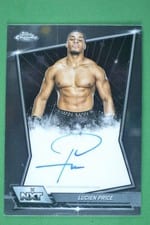 2026 Topps Chrome WWE NXT Autographs Lucien Price #NXT-LUC card