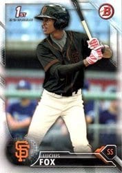 2016 Bowman Prospects Lucius Fox #BP13 card