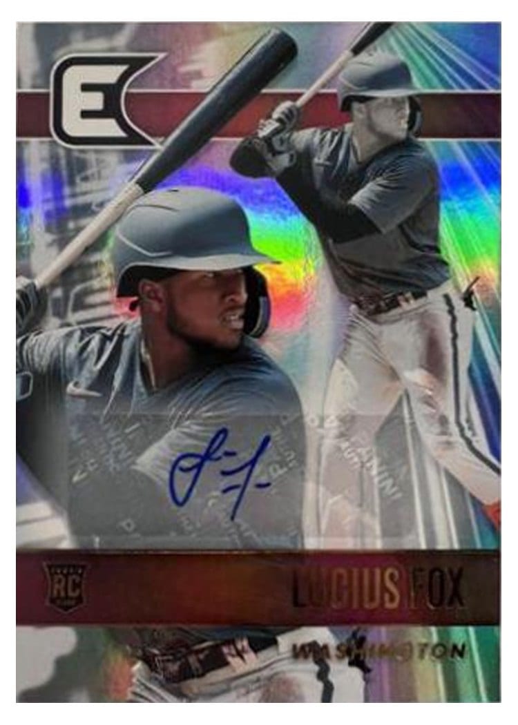 2022 Panini Chronicles Essentials Autographs Lucius Fox #16 card