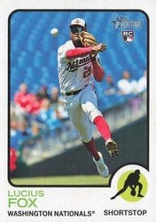 2022 Topps Heritage Base Set Lucius Fox #618 card