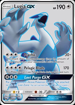 2018 Lost Thunder Lugia-GX #207 card