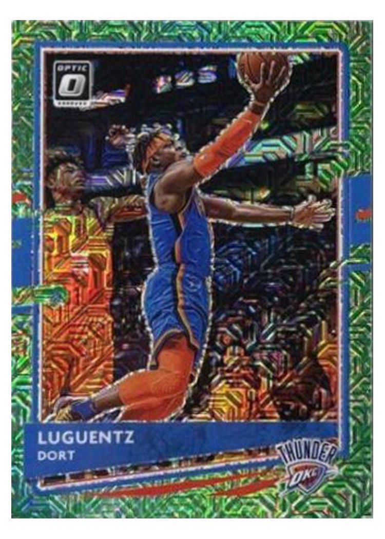 2020-21 Donruss Optic Base Set Luguentz Dort Green #94 card