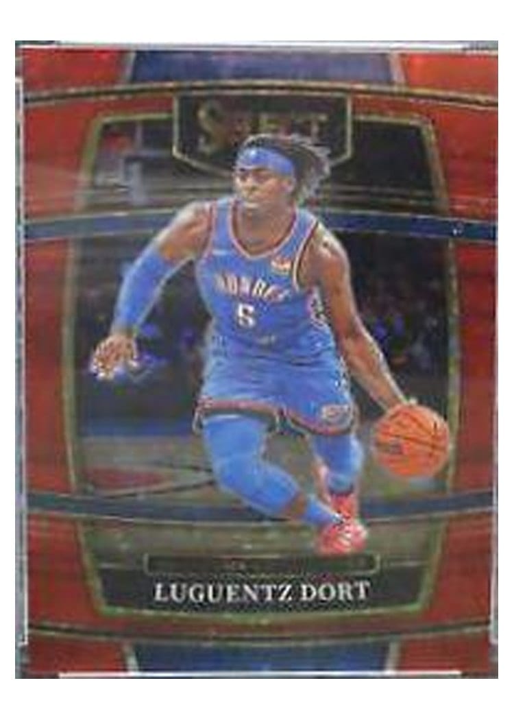 2021-22 Panini Select Base Set Luguentz Dort Red Disco Prizm #2 card