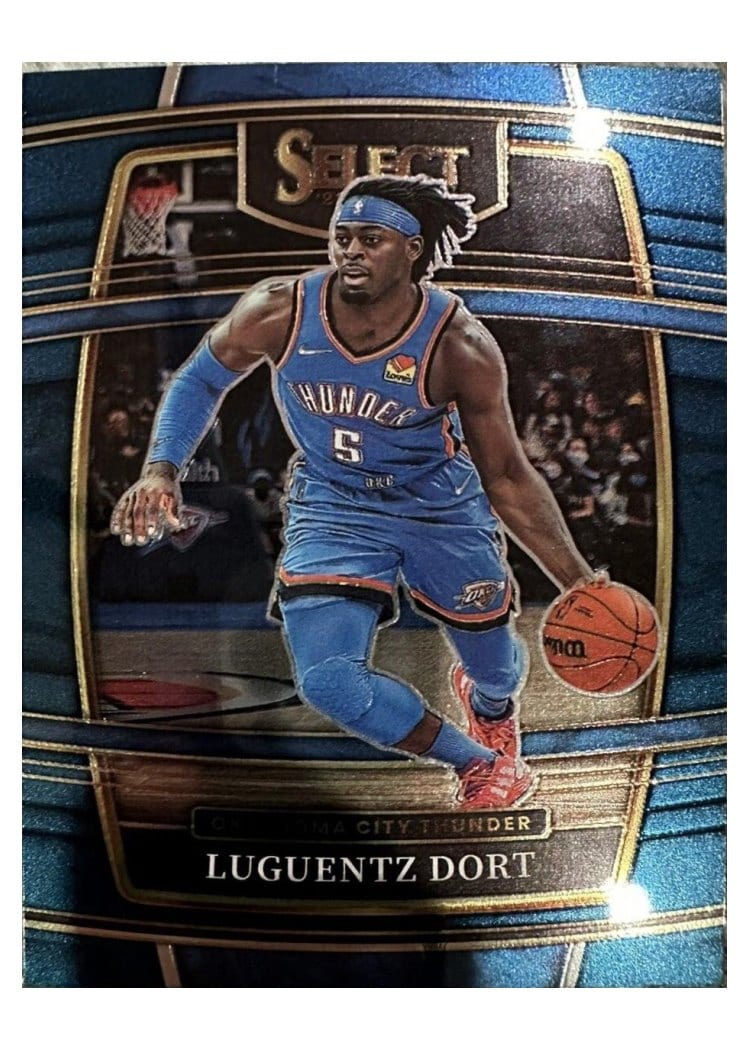 2021-22 Panini Select Base Set Luguentz Dort Blue Retail #2 card