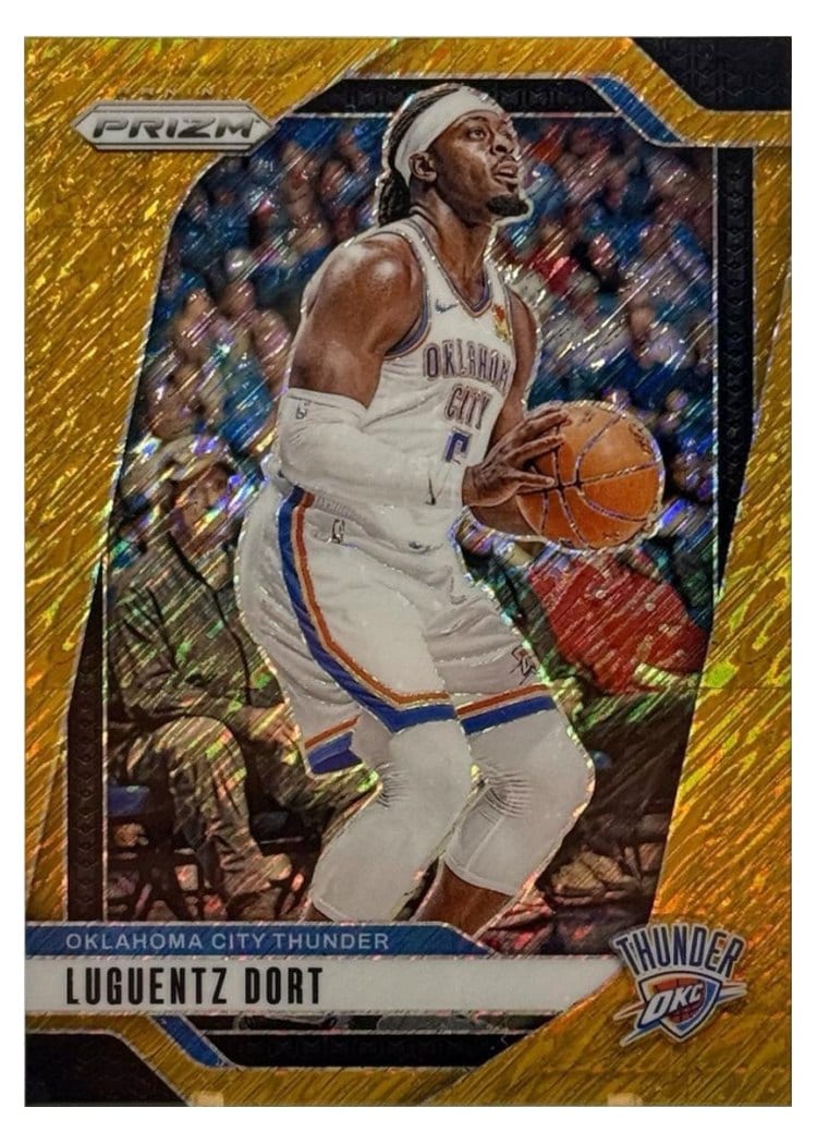 2024-25 Panini Prizm Base Set Luguentz Dort Gold Shimmer FOTL #119