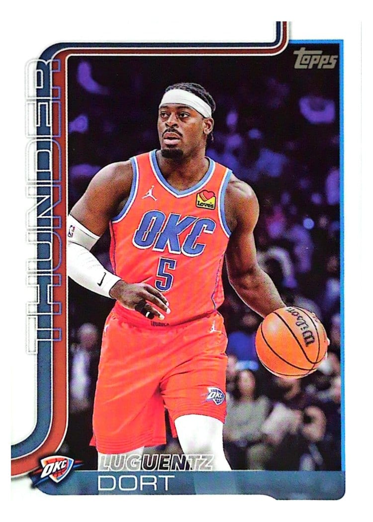 2025-26 Topps Base Set Luguentz Dort #117 card