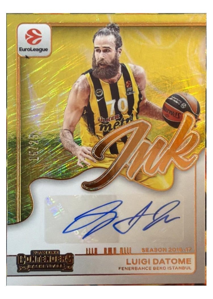2025 Panini Contenders EuroLeague Ink Luigi Datome #7 card