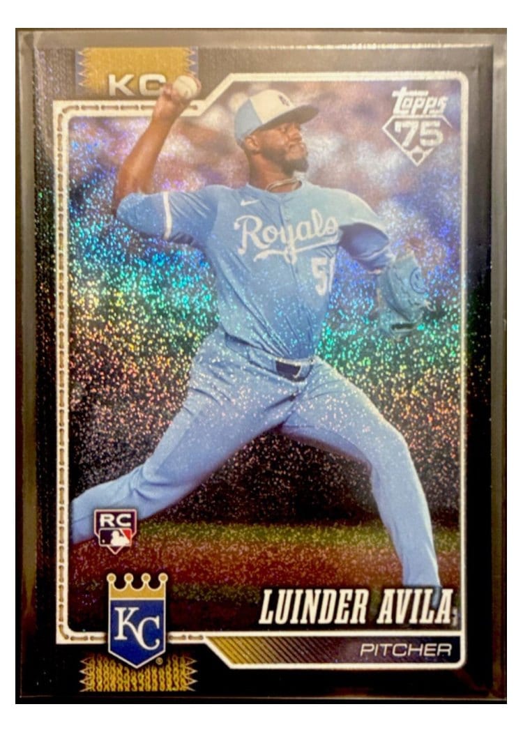 2026 Topps Base Set Luinder Avila Black Sandglitter #120 card