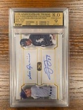 2024 Topps Definitive Collection Dual Autographs Luis Aparicio / Frank Thomas #DAC-AT card